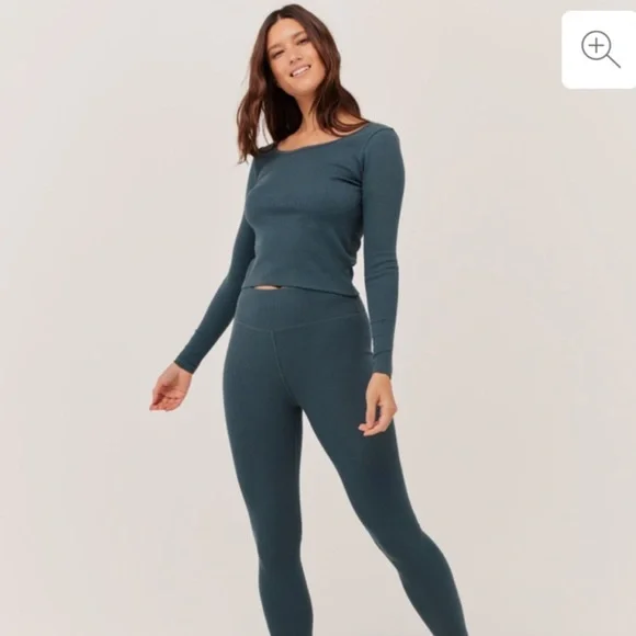 ‼️NWT: Pact Organic Cotton Ore Ribbed Long Sleeve Top - S - Picture 3 of 4